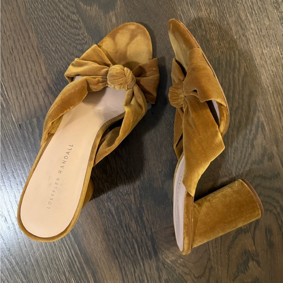 Loeffler Randall Coco Block Heels Bow Knot Slide - Picture 3 of 7